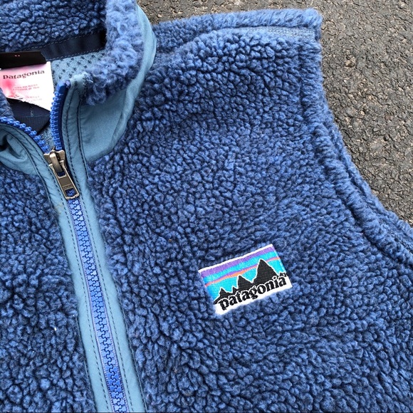 Retro 70's Style Patagonia Womens Deep Pile Vest M - Picture 3 of 4